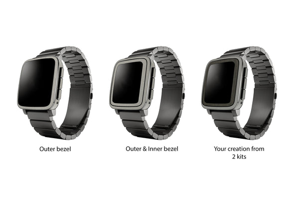 Pebble Time Steel Watch - Metal Series Skins