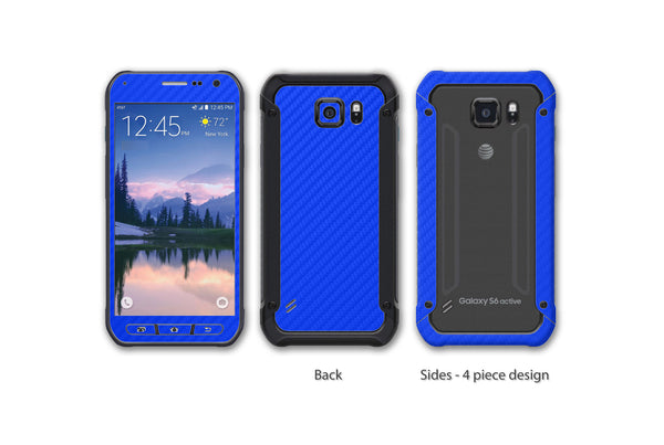 Samsung Galaxy S6 Active Skins - Carbon Fiber Series