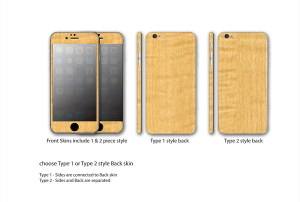 iPhone 6 6s, 6 6s Plus Type 1 and 2- Wood Series Skins