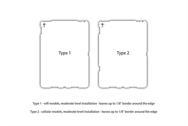 Type 1&2 backs iPad Pro 9.7 skins Stickerboy