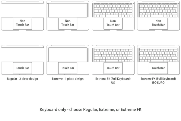 Macbook Pro 13" 4th Gen - Skin/Wrap Collection (New late 2016 model)