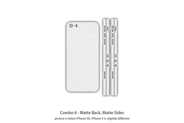 Clear Protection Combo 6 iPhone SE/5S/5 skins Stickerboy