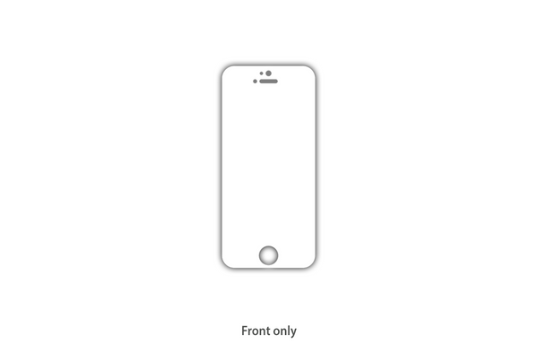 Clear Protection Front only iPhone SE/5S/5 skins Stickerboy