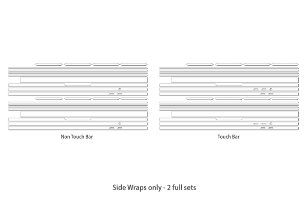 Macbook Pro 13" 4th Gen - Skin/Wrap Collection (New late 2016 model)