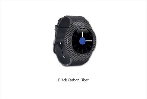 Black Carbon Fiber Gear S2 skins Stickerboy