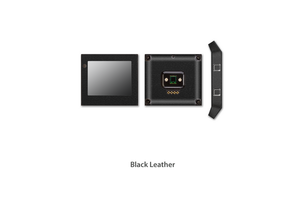 Black Leather Fitbit Blaze skins Stickerboy