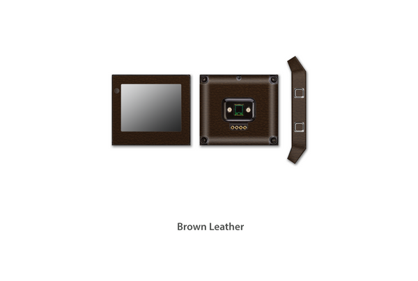 Brown Leather Fitbit Blaze skins Stickerboy