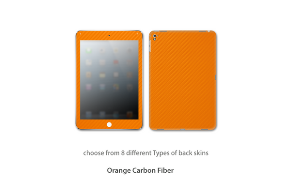 Orange Carbon Fiber iPad Pro 9.7 skins Stickerboy