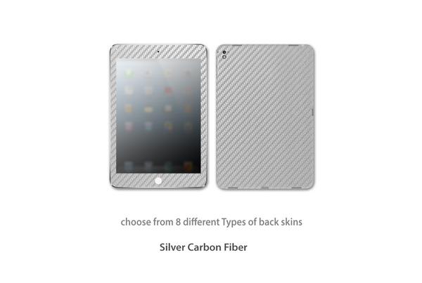 Silver Carbon Fiber iPad Pro 9.7 skins Stickerboy