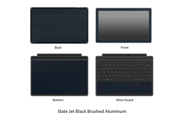 Slate Jet Black Brushed Surface pro 4 skins stickerboy