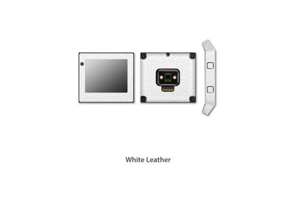 White Leather Fitbit Blaze skins Stickerboy