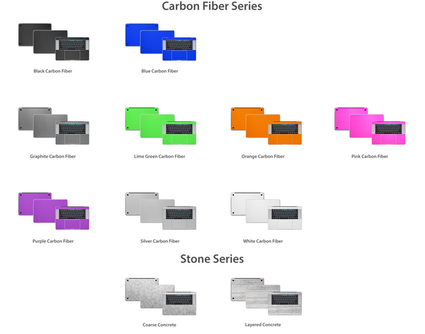 Macbook Pro 15" 4th Gen - Skin/Wrap Collection 2016 to latest