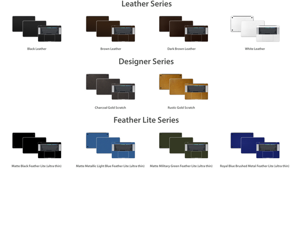 Macbook Pro 15" 4th Gen - Skin/Wrap Collection 2016 to latest