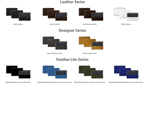 Macbook Pro 13" 4th Gen - Skin/Wrap Collection (New late 2016 model)