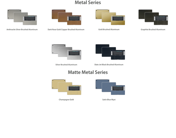 Macbook Pro 15" 4th Gen - Skin/Wrap Collection 2016 to latest