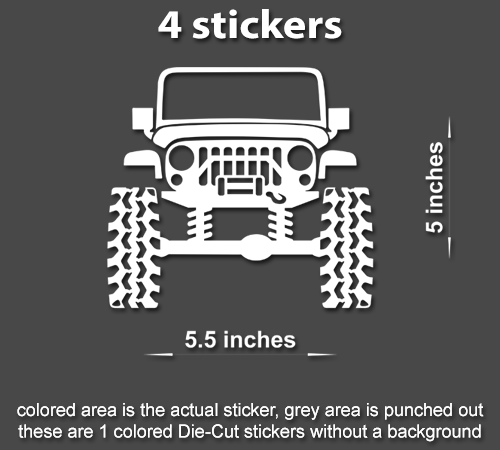 Jeep off road, Jeep Wrangler 4x4 - Jeep Wrangler - Sticker
