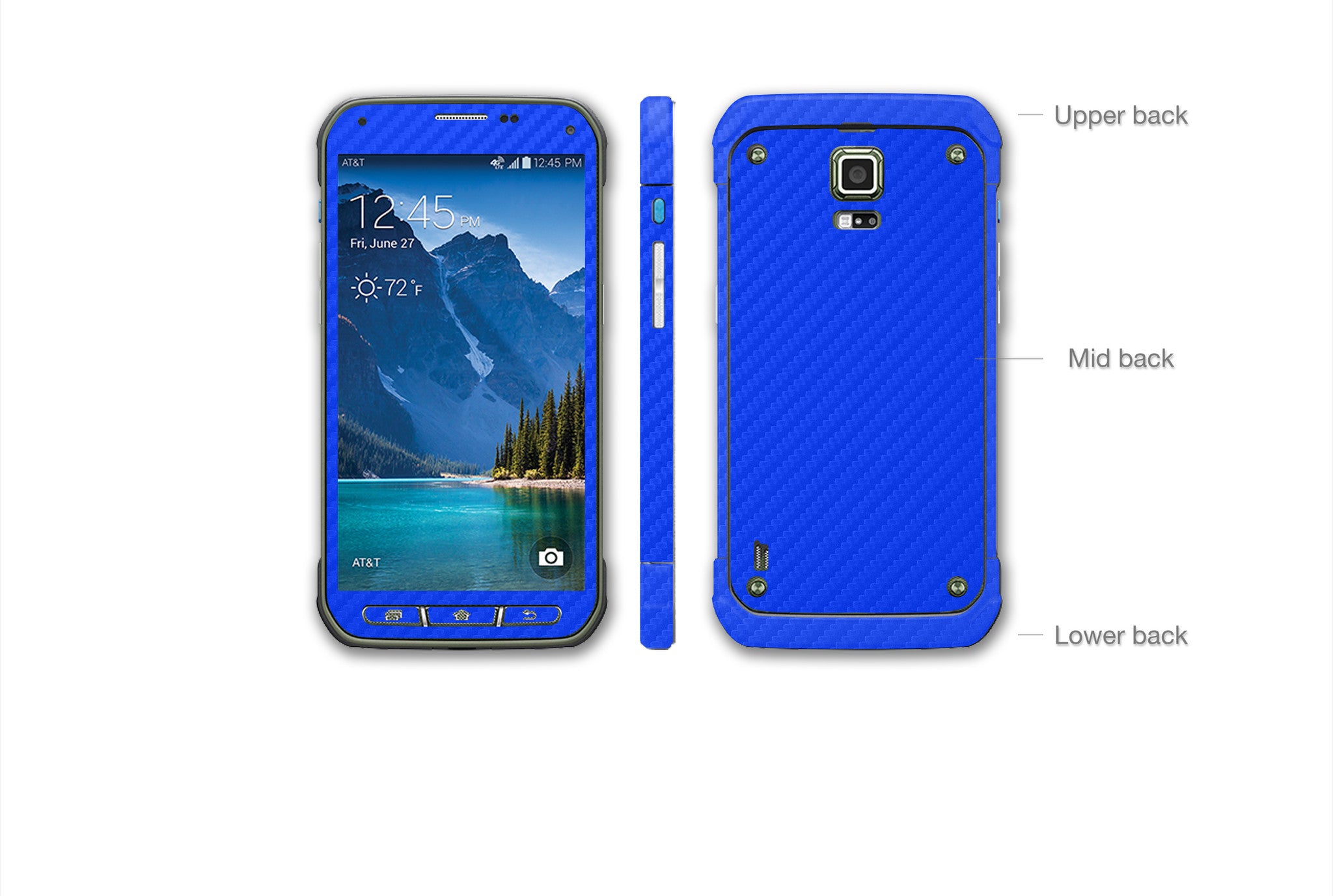 Leesbaarheid Implementeren Disco Blue Carbon Fiber - Samsung Galaxy S5 Active Skins | Stickerboy Skins for  protecting your mobile device
