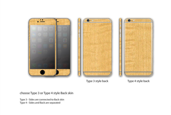 iPhone 6 6s, 6 6s Plus Type 3 and 4 - Wood Series Skins